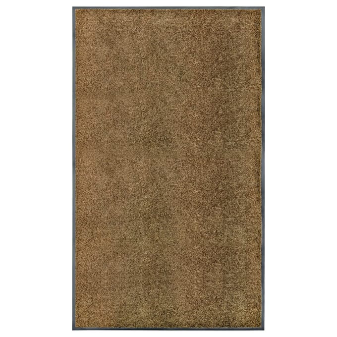 vidaXL - Deurmat - wasbaar - 90x150 - cm - bruin