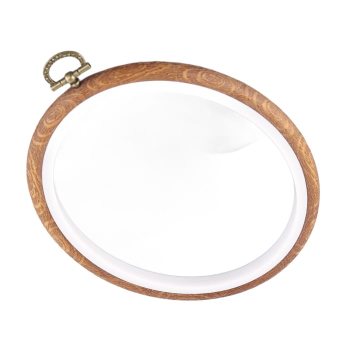 Borduurring Hout Cirkel Kruissteek Ringen voor DIY Borduren Naaien white
