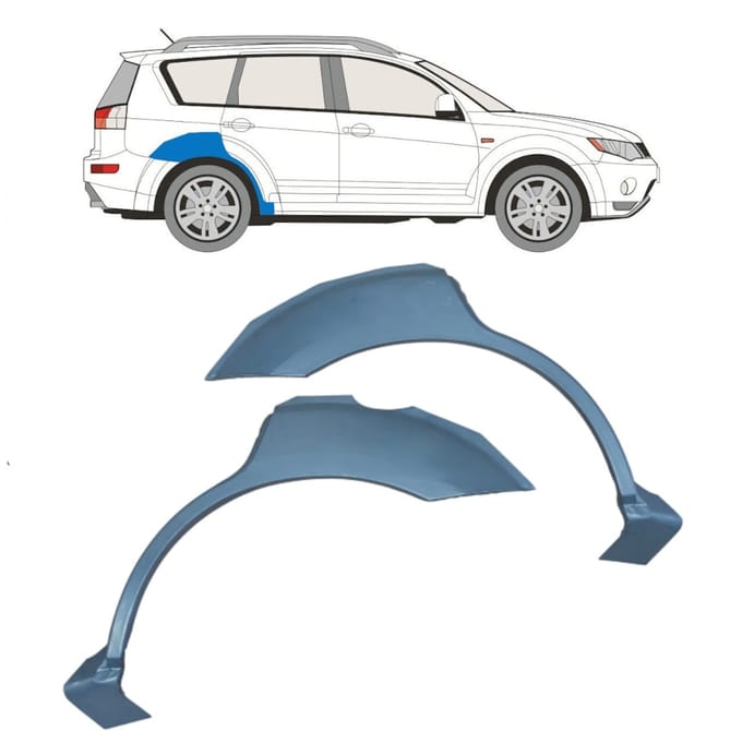 Reparatiepaneel achterspatbord voor Mitsubishi Outlander 2007-2012