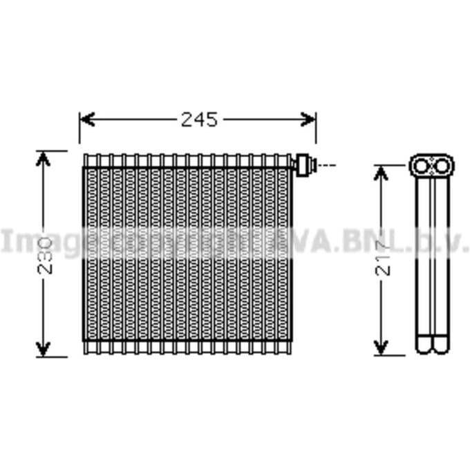 A/C verdamper AVA COOLING MZV217 AVA