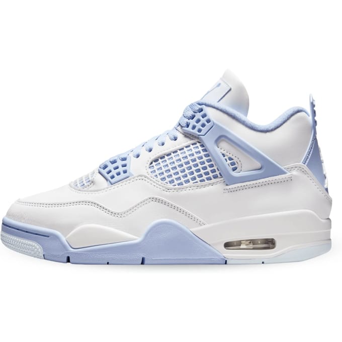 Nike Air Jordan 4 - Sneakers - Dames - Wit Aluminum
