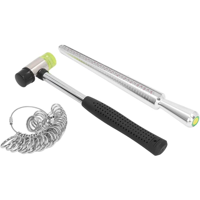 Ringmaat Meetinstrument Doornmaat Sieradenhamer Meetinstrument Maatstok white
