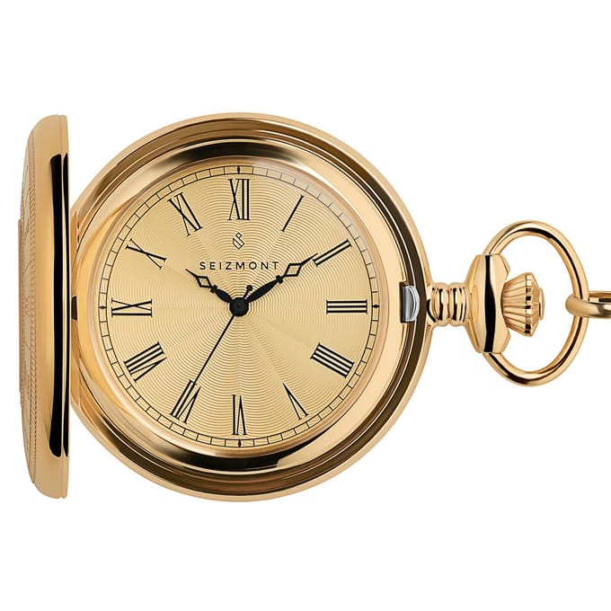 Altair | Goudkleurig Half Hunter Zakhorloge
