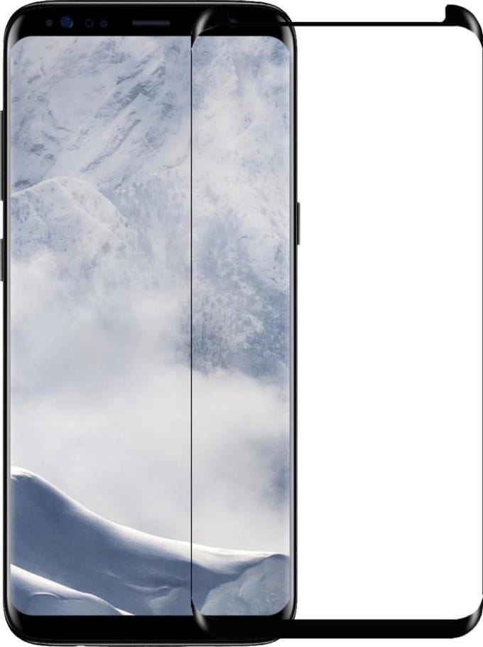 Screenprotector - Geschikt voor Samsung Galaxy S8 - Full Cover - Gehard Glas - Beschermglas - Tempered Glass - Screen Protector