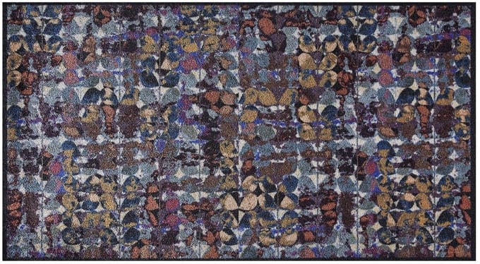 MD Entree - Design mat - Universal - Art Flowers - Vloerkleed - Antislip - Machine wasbaar - 67 x 120 cm