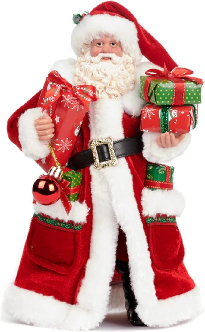 Goodwill - Kerstman met pakjes - 28 cm