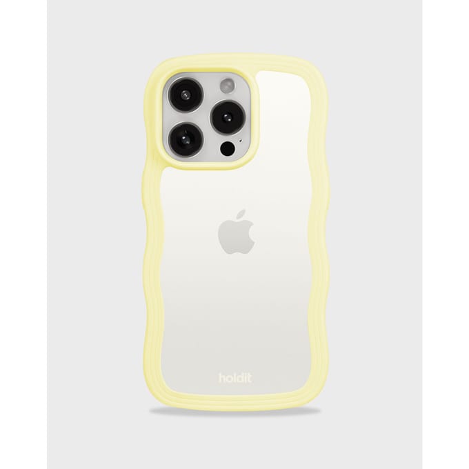 Holdit Wavy Case geschikt voor Apple iPhone 15 Pro Max - Lemonade