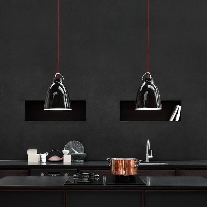 Fritz Hansen - Caravaggio hanglamp - zwart - Kabellengte 3m - P2=M