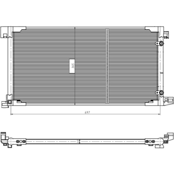 Condensor, airconditioning NRF 350449