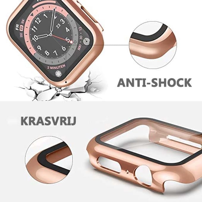Screenprotector geschikt voor 7 41mm screenprotector - Screenprotector geschikt voor 7 bescherming - Rose goud