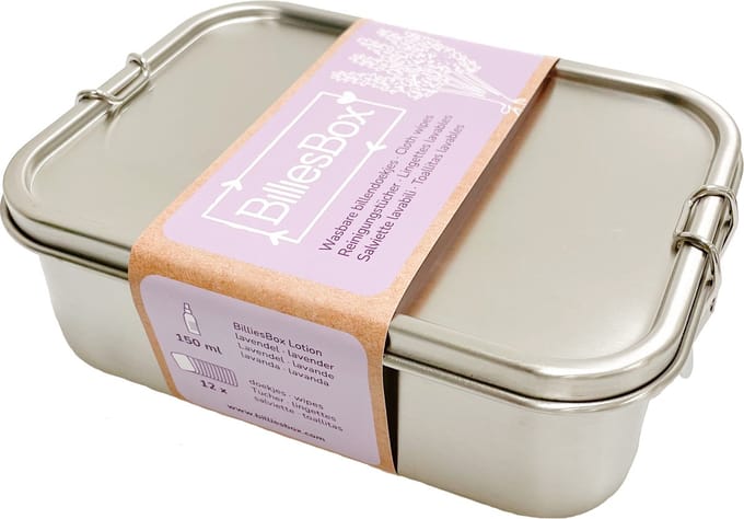 BilliesBox RVS - lila wasbare billendoekjes