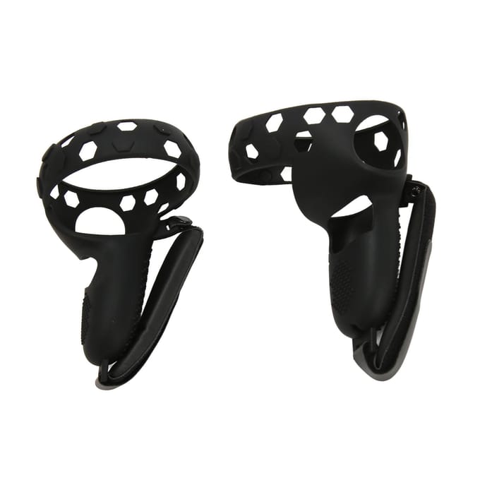 Siliconen Controller Cover voor Quest 2 Voorkom Uitglijden Valbestendig Beschermende VR Controller Grip black