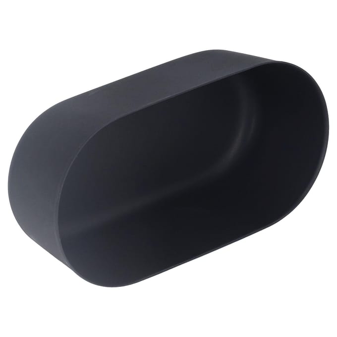 Ovale Cakevorm Voedselkwaliteit Aluminiumlegering Herbruikbare Bakvorm voor het Maken van Cakes Cheesecakes Schuim L black
