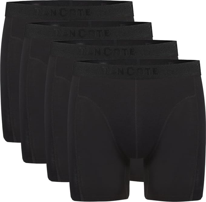 Ten Cate Basics long shorts zwart 4 pack voor Heren | Maat M