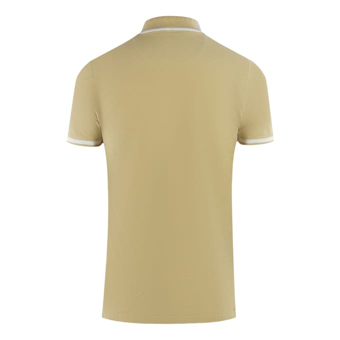 Aquascutum Tipped Aldis Beige Polo Shirt