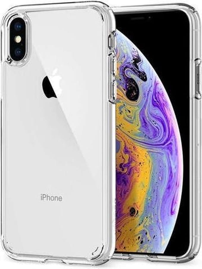 iPhone XS hardcover achterkant - transparant