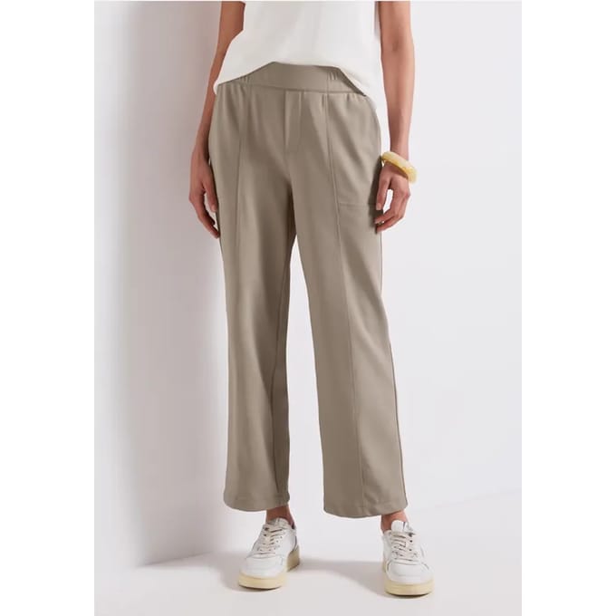 Twill broek met rechte pijpen