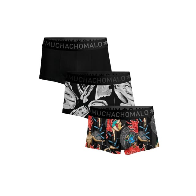 Muchachomalo Heren Trunks - 3 Pack - Maat S - 95% Katoen - Mannen Onderbroek
