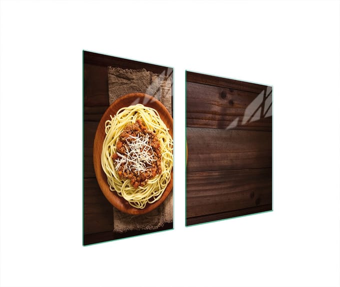 TMK ArtDeko Serie - Glazen Snijplank - 100x52 cm - Hardglas - Multifunctioneel