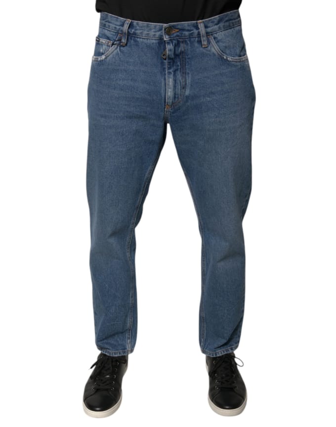 Rechtafsnittende Jeans Klassieke Stijl