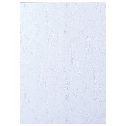 GBC LeatherGrain Bindomslagen A4-Formaat - 100 Stuks - Wit