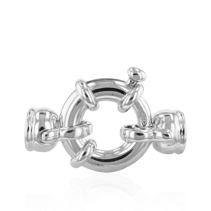 Luna-Pearls - 606.0733 - Sieradensluiting - Dames - 925er Zilver gerhodineerd - 12mm