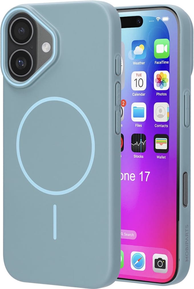 Mobiparts Slim Line Case geschikt voor Apple iPhone 17 - MagSafe Sage - Groen
