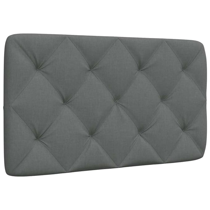 vidaXL - Hoofdbordkussen - 80 - cm - stof - donkergrijs
