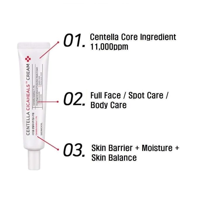 [SIDMOOL] Centella Cicaheals-crème 35g white