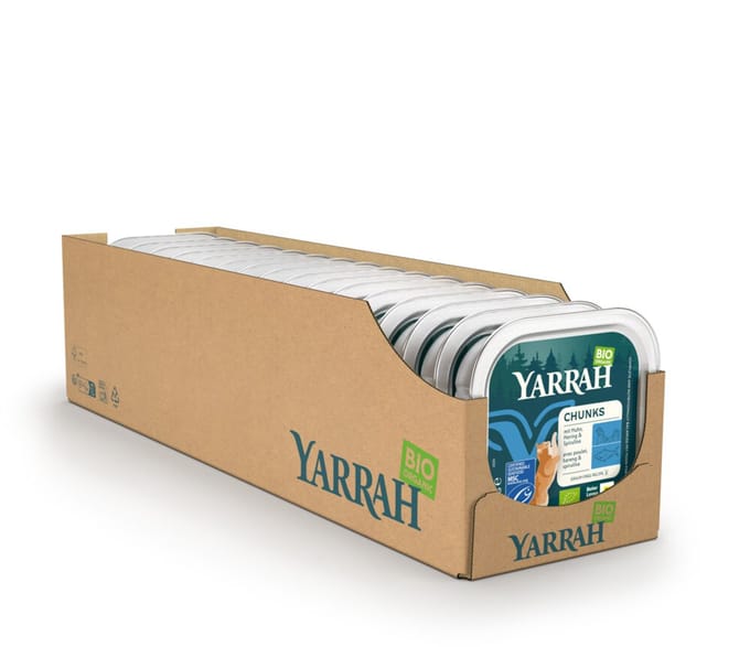 Yarrah Bio Kattenvoer Chunks Vis - 16 x 100 gr - Voordeelverpakking