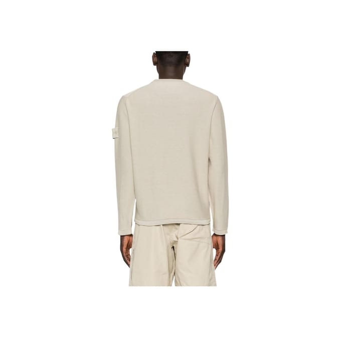 Pull Stone Island Ghost Beige Homme Hauts Fauve 8015539FA-V0090 S beige