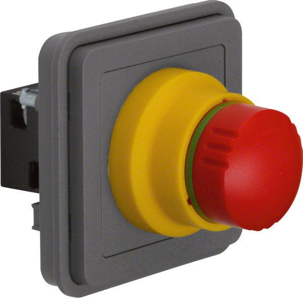 Hager Berker Noodstopschakelaar W.1 Grijs - 44713512 - E3QPH