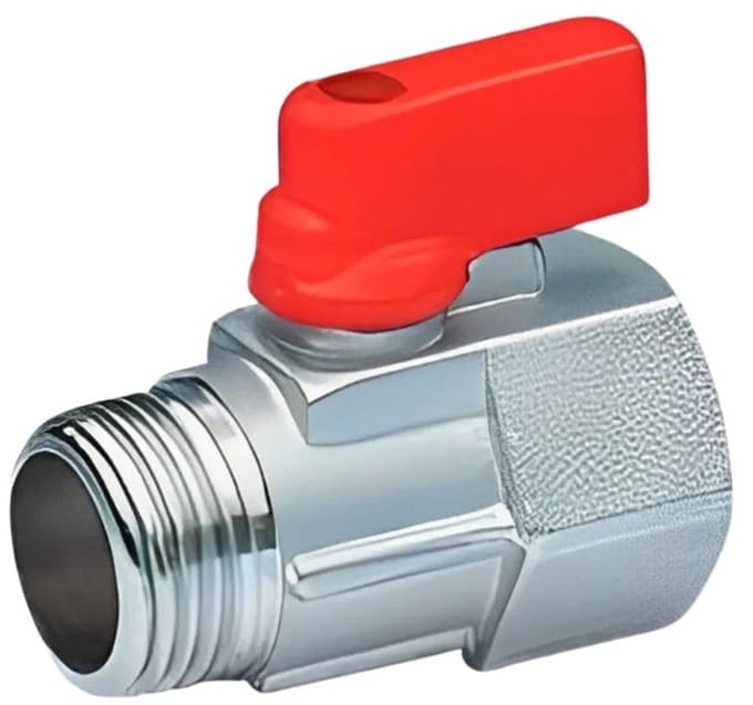 Mini Kogelkraan Messing 3/8 AG/IG - Perfecte Controle