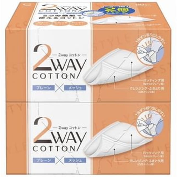 Cotton labo - 2 Way Cotton Pad 80 pcs x 2