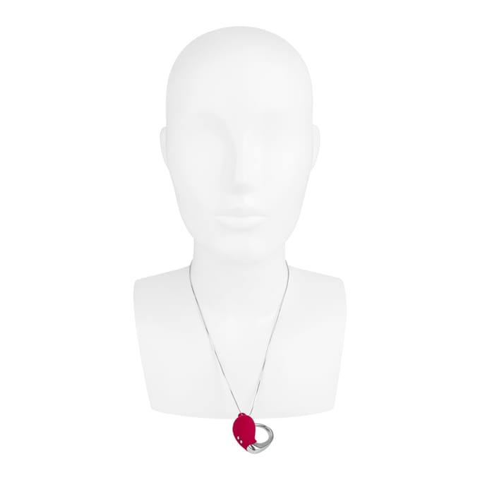 Hartvormige minivibrator met ketting, 4,8 cm