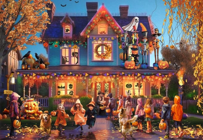 Bluebird Puzzle Halloween - legpuzzel 1000 stukjes puzzelspel.