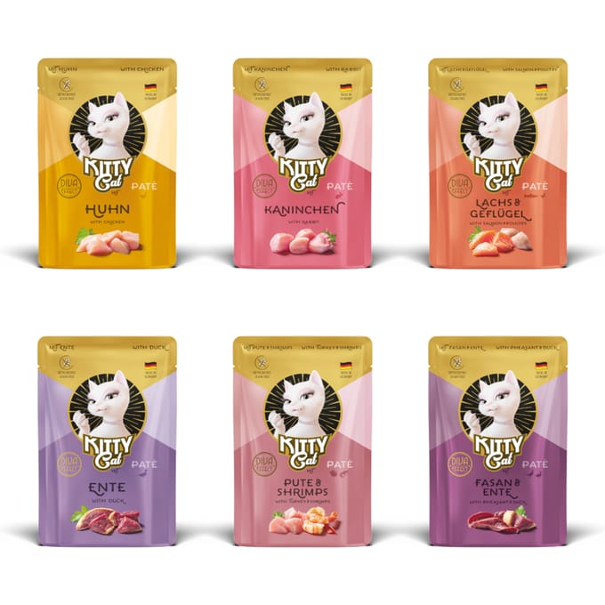 6x85g Mix II Kitty Cat Pate natvoer voor katten