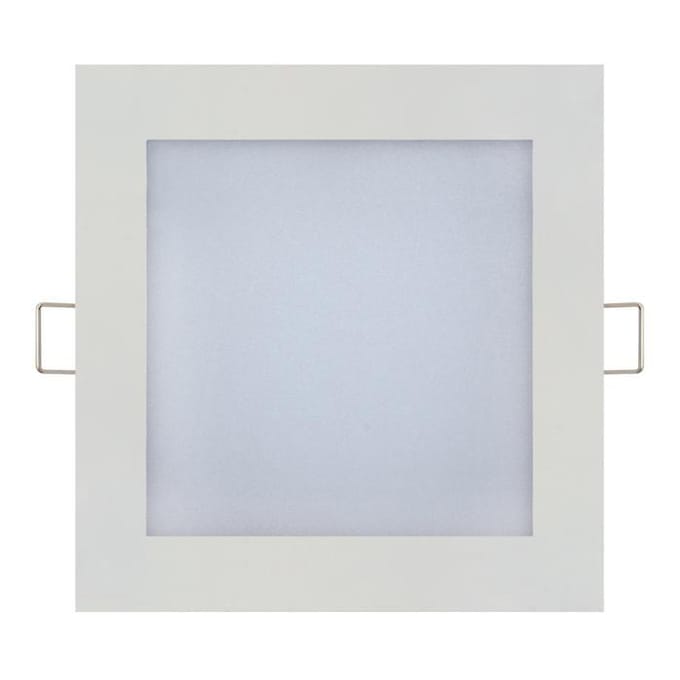 Extra plat vierkant wit LED-paneel 12W (Vgl. 96W) 4200K Dim 170x170mm wit