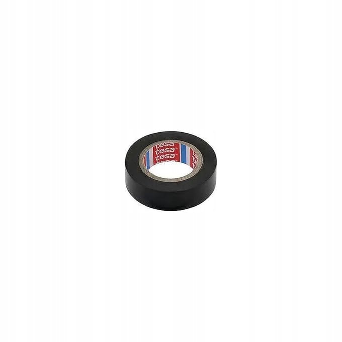 Tesa PVC Isolatietape Zwart 10m x 15mm - Professioneel