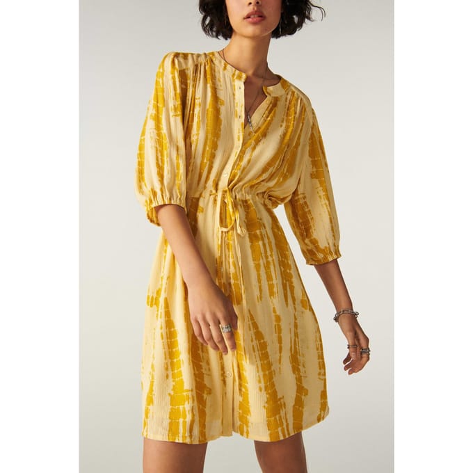 BA&SH Robe Kenya Ocre Größe: XS | Blusenkleider Outlet | Damen