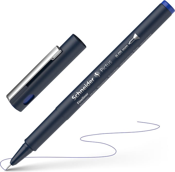 Schneider fineliner - Pictus - lijnbreedte 0,05 mm - blauw - S-197003