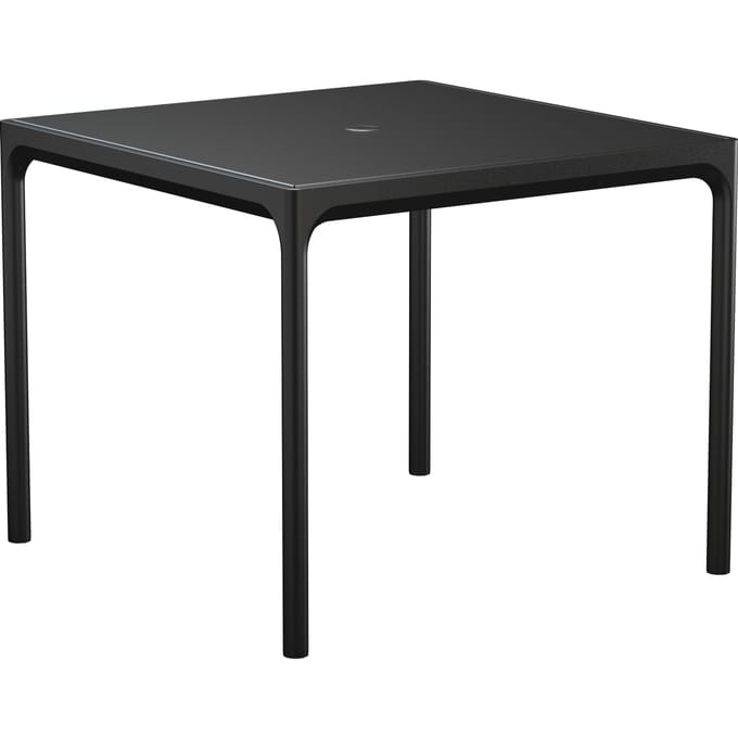 HOUE VIER Aluminium tafel 90x90cm - aluminium/ zwart