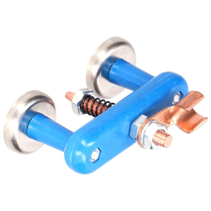 Magnetische Lassteun Blauw Stevig Duurzaam Sterke Zuigkracht Handige Bediening Lasmagneetkop