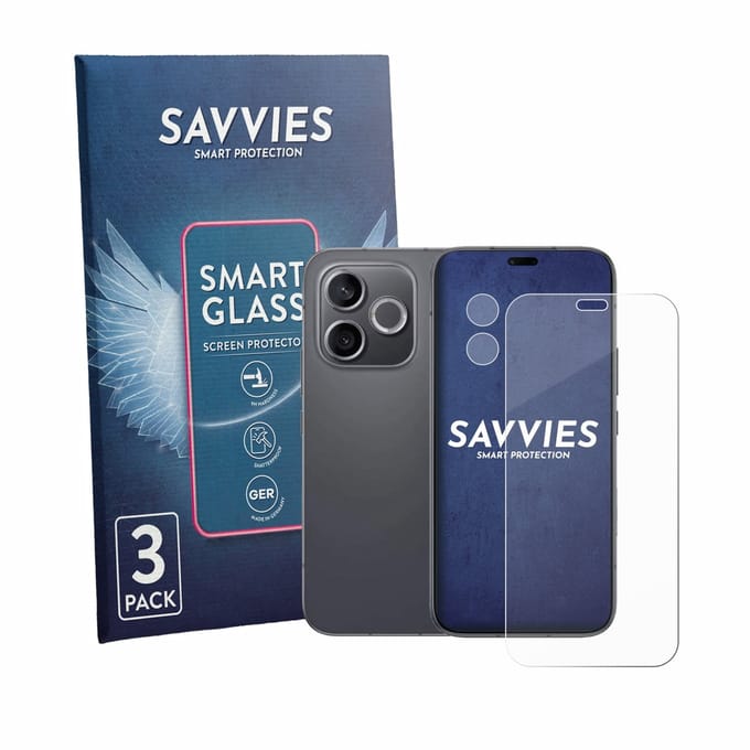 3 Stuks Savvies Screenprotector - geschikt voor Honor 600 Lite (Voor+Camera) - beschermfolie glas transparant