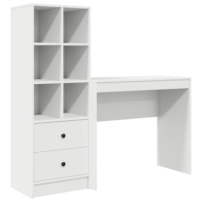 vidaXL - Bureau - Wit - 135,5 - x - 40 - x - 127 - cm - 2 - st