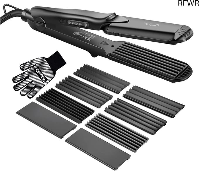 RFWR® 4-in-1 Multifunctionele Stijltang voor Golvend Haar – Keramisch, Temperatuurregeling, Antistatisch