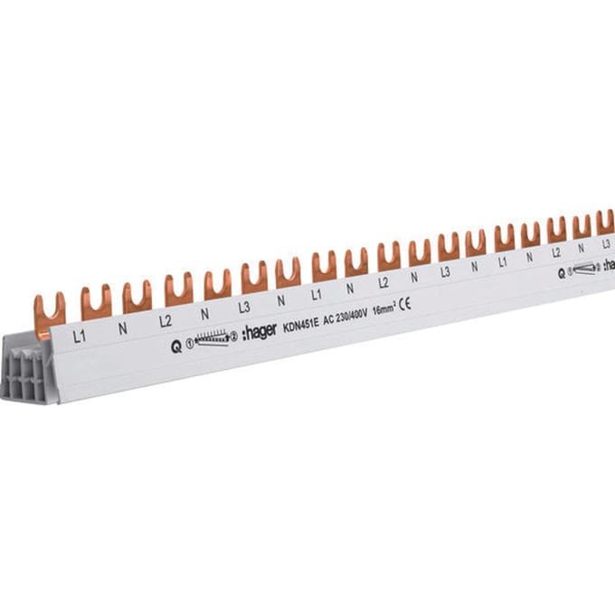 Hager KDN451E KDN451E Phase busbar 1000 mm 1 stuk(s)