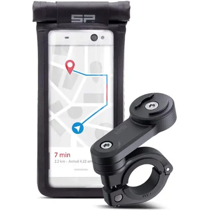 SP Connect Moto Bundle LT Mount en Universal Case SPC+ Telefoonhouder Fiets / Scooter / Motor - Spatwaterdicht - Universeel - Zwart