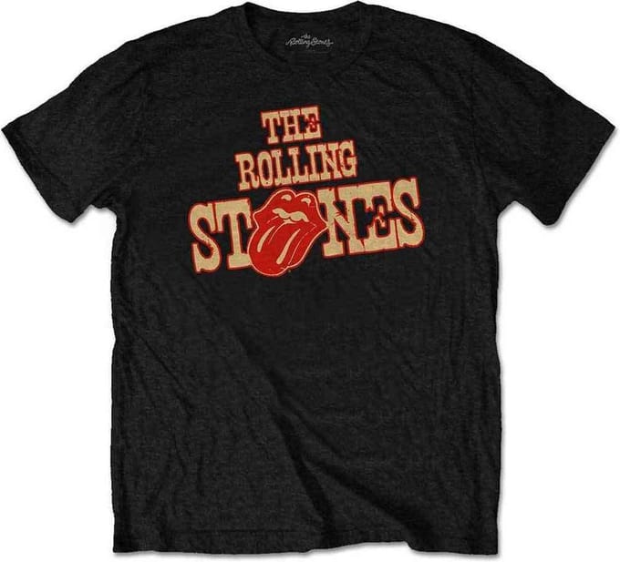 The Rolling Stones - Wild West Logo Heren T-shirt - M - Zwart