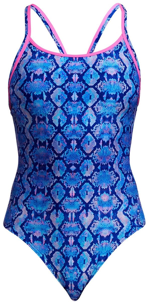 Blue viper Diamond back one piece - Dames | Funkita | Maat 8